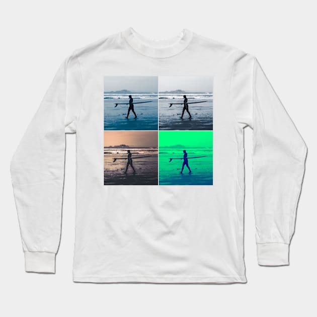 Surf's up in colour Long Sleeve T-Shirt by SandiLin